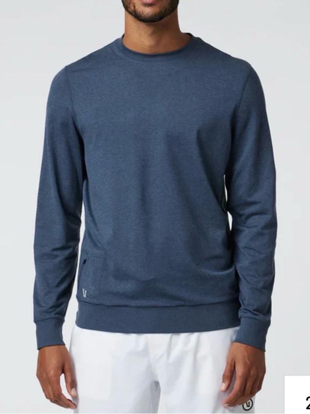 Vuori Mens Ponto Performance Long Sleeve Crew.